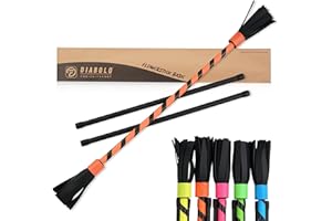 Diabolo Freizeitsport Flowerstick Basic Bâton de fleurs réactif aux UV avec 2 baguettes en fibre de verre, attire tous les regards lors des festivals, idéal pour les débutants