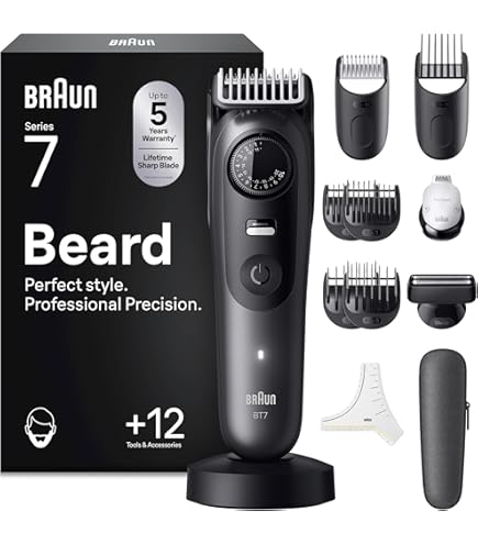 Braun BT9420 Series 9 Electric Beard Trimmer for Men with 10