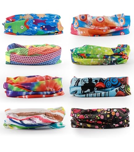 Bandana Multiuso Uomo/Donna - Sciarpa, Passamontagna, Scaldacollo, 6 Pezzi - Foto 9