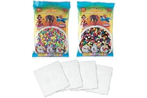 Hama - Assortimento Midi "Basic" - Perline da stirare - Misura Midi ø 5 mm - Rif S242