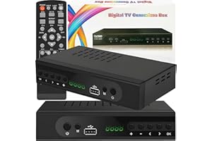 Retoo DVB-T2 Receiver mit HDMI Full HD 1080p, Digital Empfänger mit H.265 HEVC, Kabel-Receiver mit USB, Mediaplayer mit PVR, SCART, Terrestrischer Decoder, Fernbedienung, Schwarz