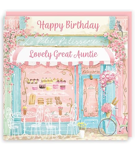 Olivia Samuel Biglietto Auguri Compleanno Per Zia - Lazy Day Garden, Formato A5 Con Busta, Fatto A Mano UK