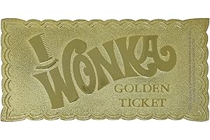 FANATTIK Willy Wonka and the Chocolate Factory Collector's Edition Replica Golden Ticket