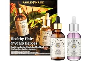 FABLE & MANE Fable and Mane Healthy Hair & Scalp Heroes (Contains HoliRoots Hair Oil 55ml & Amla Scalp Oil 55ml). Beauty Gift Sets for Women, Nourishing Hair Gift Sets for Women - Genuine Fable and Mane Hair Oils