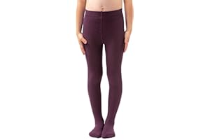 NOQ Medias de punto lisas para niñas, cálidas, opacas, para el colegio, baile de ballet, guardería