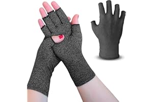 WS WORLSTREND Guantes de Compresión Artritis (Tunel Carpiano) para Mujer y Hombre, Guantes Artrosis, Ofrecen Calor y Compresión, Ayuda a Aumentar la Circulación Reduciendo el Dolor y Promover la Sanación.