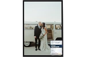 CABBEL set de 1 marco de madera MDF 60x80 con cristal acrílico inastillable negro