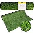 HENSITA simpa 1 x Quality Non Fade Artificial Grass Pile Roll - 4m x 1m / 13ft x 3.3ft - 22mm Pile Height - Astro Turf Fake Lawn - Tested Extreme Weather Conditions.