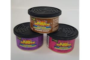 California Scents - Set di 3 deodoranti per Auto, fragranza: Ciliegia Coronado + Vaniglia di Monterey + Cocco Capistrano