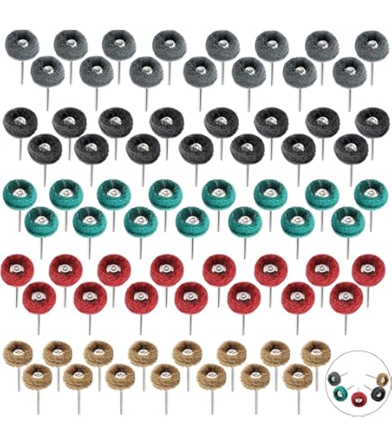 300 Pack Abrasive Wheels 1 Inch Abrasive Wheel Buffing Polishing Wheel