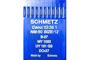 SCHMETZ 10 aghi tondi per macchine da cucire sistema B-27 industriale St. 80