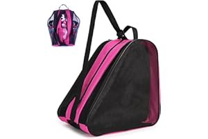 Kefiyis Roller Skate Bag - Unisex Ice Skate Bag with Adjustable Shoulder Strap - Breathable Oxford Cloth Skating Shoes Storage Bag Without Unpleasant Smell Roller Skate Accessories