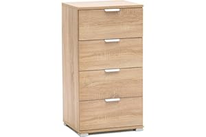 MeMi Me613RSN Cassettiera, Legno, Rovere Sonoma, 45 x 38 x 85 cm