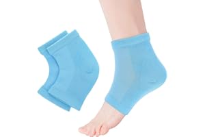 SUPVOX Calcetines Hidratantes Para Talones Agrietados Con Almohadillas De Gel Protectoras Transpirables Reutilizables Para Alivio Rápido Del De Pies Secos 6.7X3.7 Pulgadas
