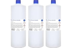 ‎HERRLAN PSM Kamin-Ethanol 99,98% Alkohol-Gehalt, reinst, wasserfrei I 3 x 1000 ml I HERRLAN-Qualität I Made in Germany