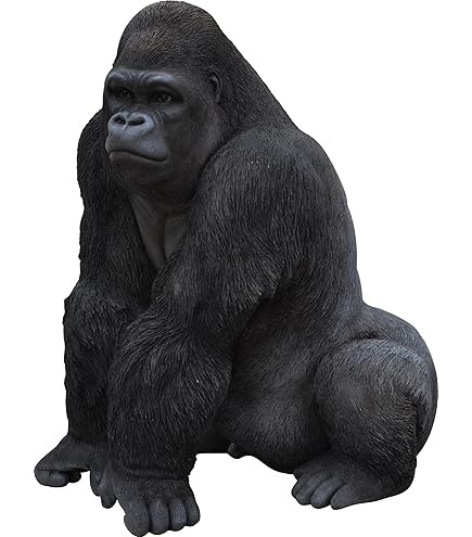 GORILLA Vivid Arts XRL-GRLS-A Sitting Gorilla Resin Ornament