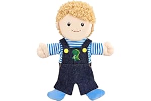 LOMTRATS Títeres de Mano Familiares para niños, Incluye Abuelo, Abuela, Papá, Mamá, Hija, Hijo, Contar Cuentos, enseñanza, Preescolar, Regalos de cumpleaños,1Pcs