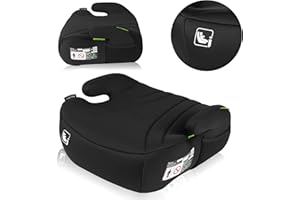 LIONELO LUUK i-Size Elevador Infantil, de 22 a 36 kg/de 125 a 150 cm, Grupos 2 y 3, Asiento y Reposabrazos Cómodos, Revestimiento Extraíble