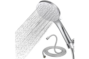 Shower Head and Hose, iSophiNet High Pressure Shower Heads with Hose Set 1.5M Water Saving Handheld Shower Head with 6 Spray Modes Adjustable, Universal Large Power ShowerHead for Home Gym Spa Massage