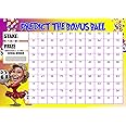 Gifts and Temptations Bonus Ball Fundraising Card Scratch Cards, A4 Size, Lottery Game for Parties, Fayres, Pubs, Events
