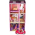 Toyzone Super Star Giant Three Storey Doll House-45250 | Role Play Set | Doll House with Furniture | Doll House Play Set for Kids| Three Storey Doll House | for Kids Age 3+