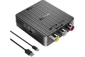 BENFEI RCA till HDMI-omvandlare, 1080P RCA CVBS/AV till HDMI-adapter - Stödjer PAL/NTSC, kompatibel med WII/WII U, PS3/PS2, X