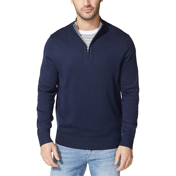 GANT Maglione - dark blue melange/blu screziato