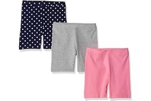 Amazon Essentials Pantaloncini da Ciclista (precedentemente Spotted Zebra) Bambine e Ragazze, Confezioni Multiple