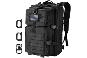 Hannibal Tactical MOLLE Assault Pack, Tactical Backpack Military Army Camping Rucksack, 3-Day Pack