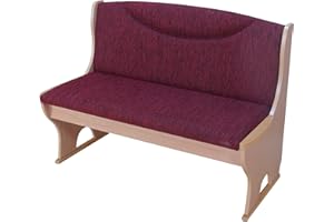 moebel direkt online Truhensitzbank Madrid Natur/Bordeauxrot