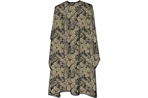 BM BARBER MOOD Capa de peluquería original Barbermood Barber Cape, capa de color blanco y negro, diseño profesional para el cabello, accesorios de peinado de pelo, capa de corte, capa para adultos.