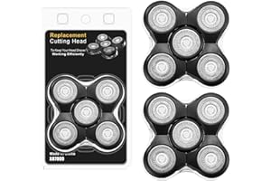 BESTBOMG Têtes de rechange compatibles avec les rasoirs Remington XR1500,XR1501,RX5 Ultimate Series (paquet de 2)