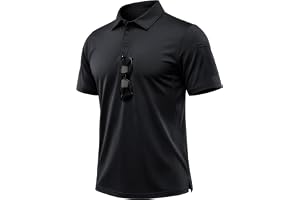 MAGCOMSEN Men's Breathable Quick Dry Golf Polo Shirt Summer Outdoor Lightweight Short Sleeved Shirts