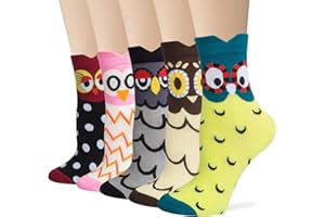 CHALIER COZY Calze da Donna in Cotone con 5 paia di Calzini Invernali Spesse Calze Comode e Morbide, Taglia unica,Rosa