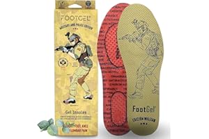 Footgel - Plantilla Edition Militar y Policial – Plantillas Tácticas Combate el dolor de las articulaciones (EUCALIPTO, 39-42)