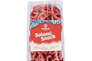 PIKANTEN WURSTBARON® - Salami Mini Brezn - Saucisse originale Snack Bretzels de Bavière - paquet de 500g - Snackbox Sticks