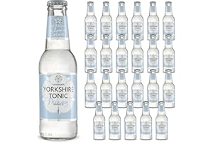 RAISTHORPE MANOR Tonic Water for Gin - Premium Skinny Tonic Water w/Quassia & Sicilian Lemon Extracts, Sugar, Carbonated, & Vitamin C - Mixers for Drinks, Vodka, Cocktails, & Mocktails - Raisthorpe, 200ml, 24-Pk