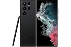 Samsung Galaxy S22 Ultra 5G Dual Sim (e-Sim)128GB Black Unlocked (Renewed)