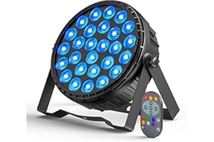 Ukfog 216W LED Par Scheinwerfer, 27 x 8W RGBW LED Par Strahler DMX Discolicht mit Fernbedienung 6 Modi Effektstrahler Partylicht für DJ, Party, Show, Weihnachten, Halloween, Hochzeit