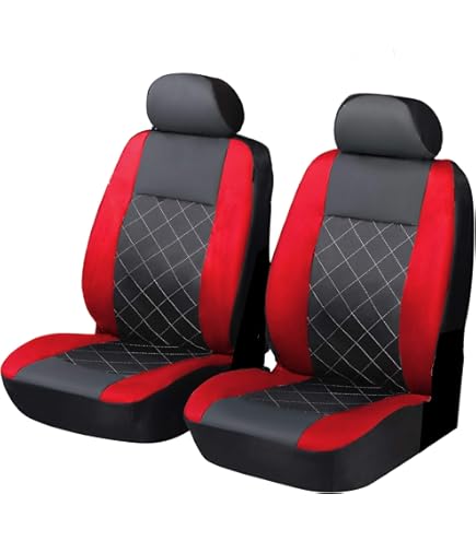 ZEXIJOW Lenkradbezug Rot/Schwarz Carbon - Universal 37-38 Cm Für Besseren Griff