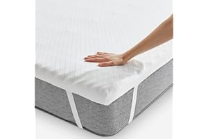 Pikolin Home - Topper Viscoelástico Multizonas - Sobrecolchón Colchoncillo de Grosor 7 cm, para Cama de 150, Desenfundable y Transpirable, Cubre Colchón Viscoelástico, 150 x 190 cm