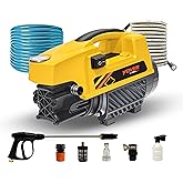 IBELL YO1800 High Pressure Washer, 1800W Induction Motor, 120 Bar Car Washer High Pressure Gun, 6.5 L/Min Flow, 8M Hose, Port