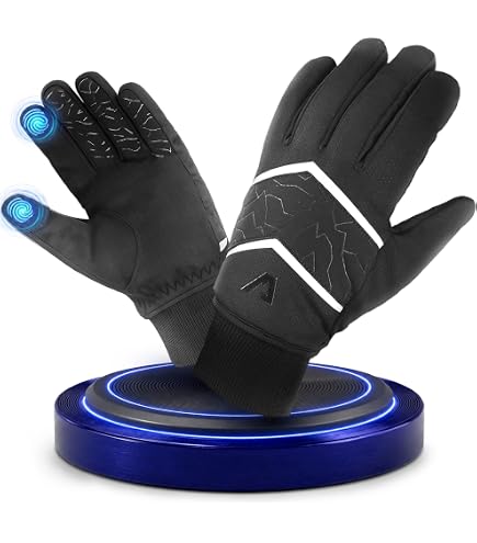 Alpensattel® Premium 2.0 Thermo Fahrradhandschuhe [Wind - & WASSERDICHT] - Herbst Handschuhe für Männer & Frauen
