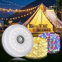 Luci Solari Esterno 12M - Catena Luminosa Ricaricabile Con Telecomando, 8 Modalità, IP65 Impermeabile - Foto 2