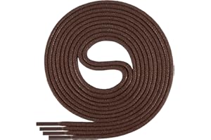 ‎DI FICCHIANO Di Ficchiano runde gewachste Schnürsenkel für Business, Anzug- und Lederschuhe - ø 2-4 mm - Längen 45cm - 200 cm - sehr reißfest - Made in Europa