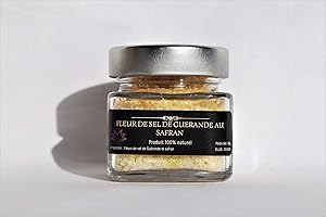 LE SAFRAN L'OR ROUGE DES ARDENNES FLEUR DE SEL DE GUERANDE AU SAFRAN, 80gr