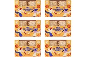 The Glorious Mess Caramel Meringue Nests - 6 Boxes (24 Meringues) Premium Handmade British Dessert - Light Crispy Sweet Treats - Perfect for Entertaining - Gluten Free Luxury Confectionery Gift Set