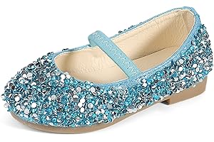 MK MATT KEELY Scarpe Principessa Bambina Ballerine Bambina Scarpe Brillantini Frozen Bimba Partito per Ragazze