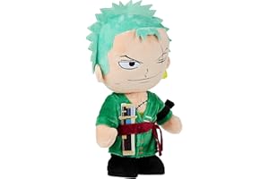 BARRADO One Piece - Plüschfigur One Piece - 28 cm - Luffy, Sanji, Roronoa Zoro,Shanks - Super Soft Qualität (Roronoa Zoro)