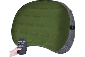 TREKOLOGY Camping Pillow - Premium Inflatable Pillow for Camping, Beach, and Travel - Ultimate Comfort for Adults - ALUFT PLUS